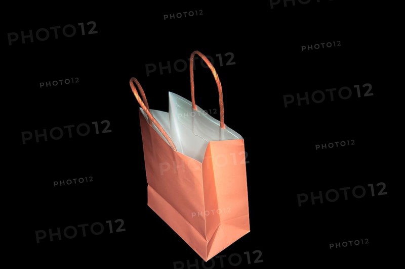 Small pink paper bag