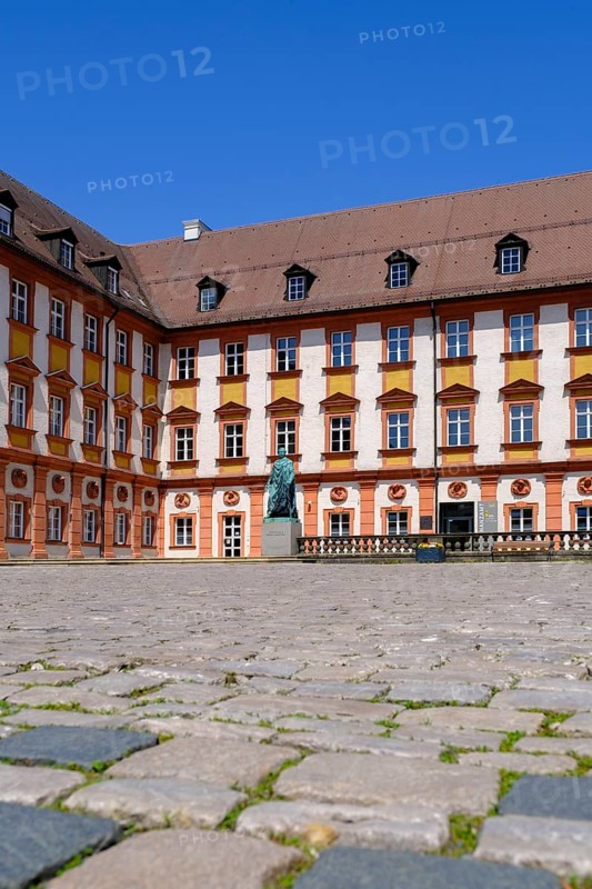 Old castle the statue of Maximilian II. King of Bavaria