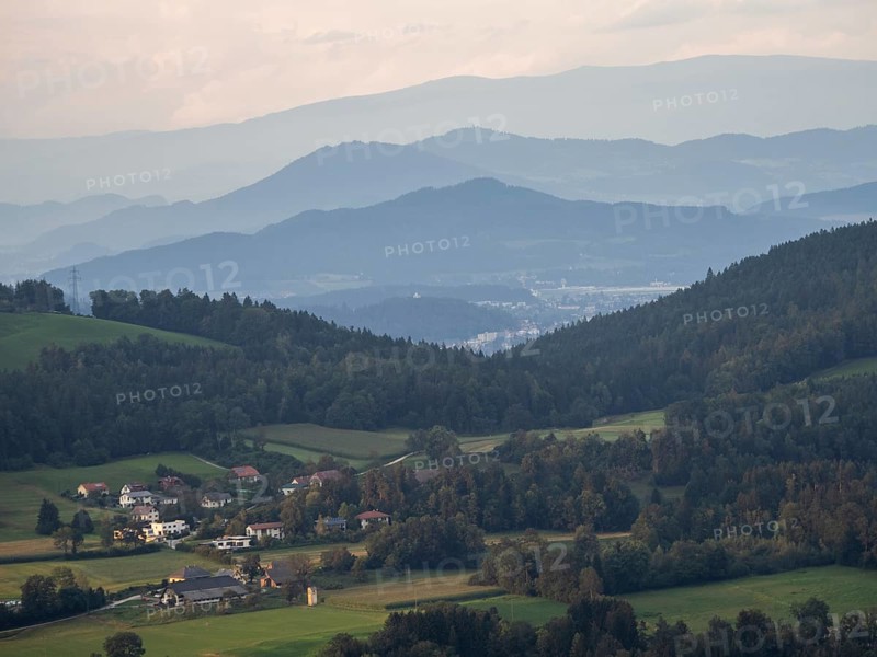 View from the Gerlitzen Alpe into the Drau Valley