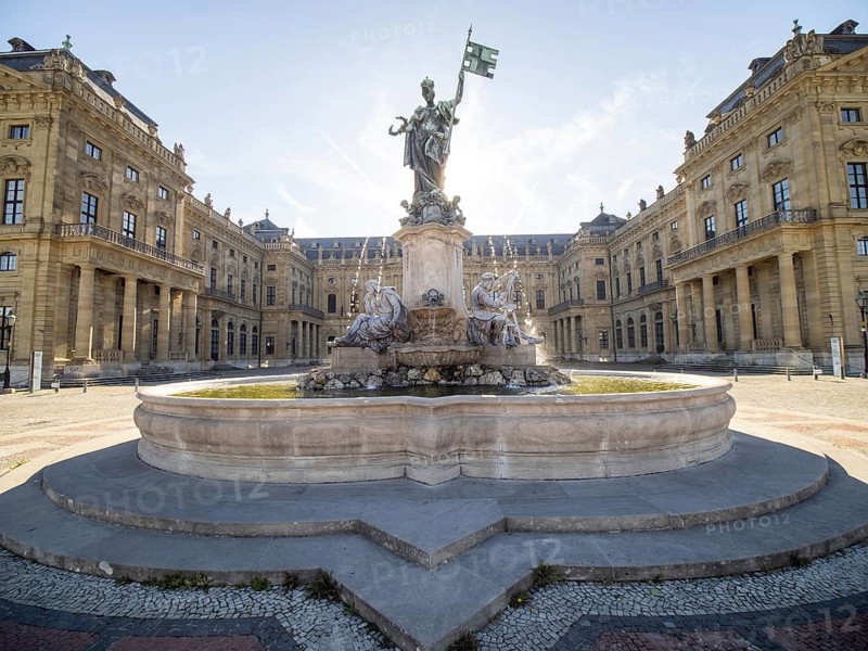 In front of the Wuerzburg Residenz