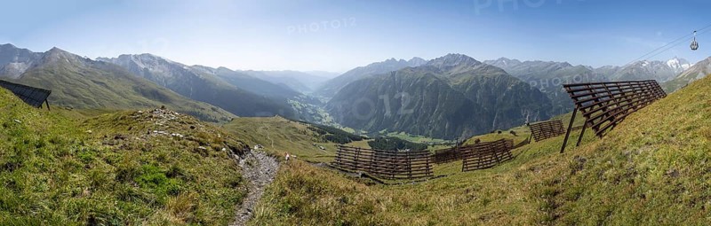 View from Mount Schareck into Moelltal