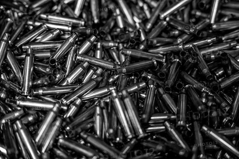 Large Group of Empty Bullets Ammunition in Switzerland
