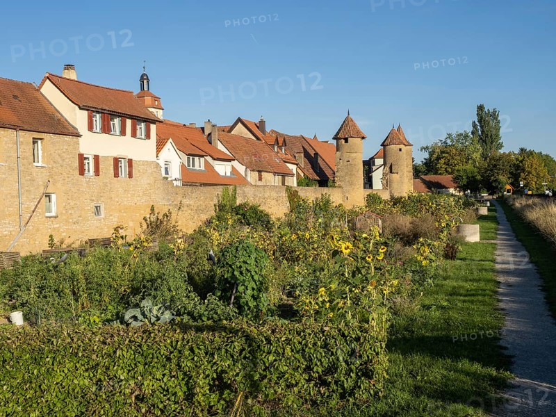 Part of the old town wall and towers