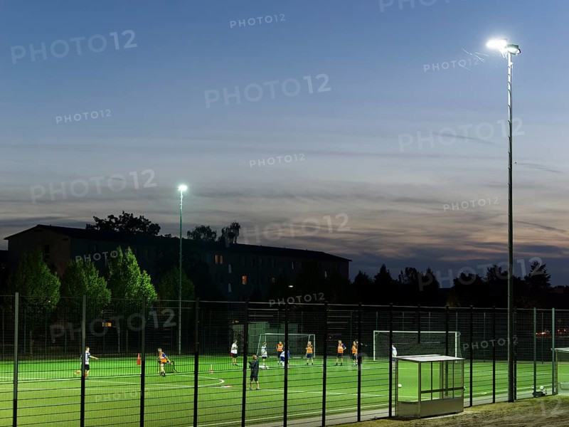 Football pitch and football match