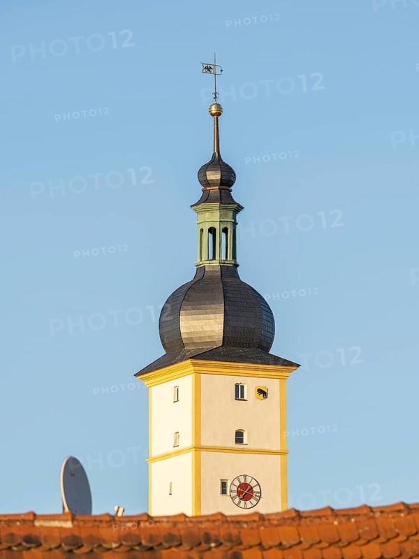 steeple of the church Johannes der Taeufer