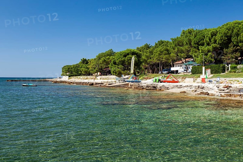 Beach on the stone coast of Beach Kastanija