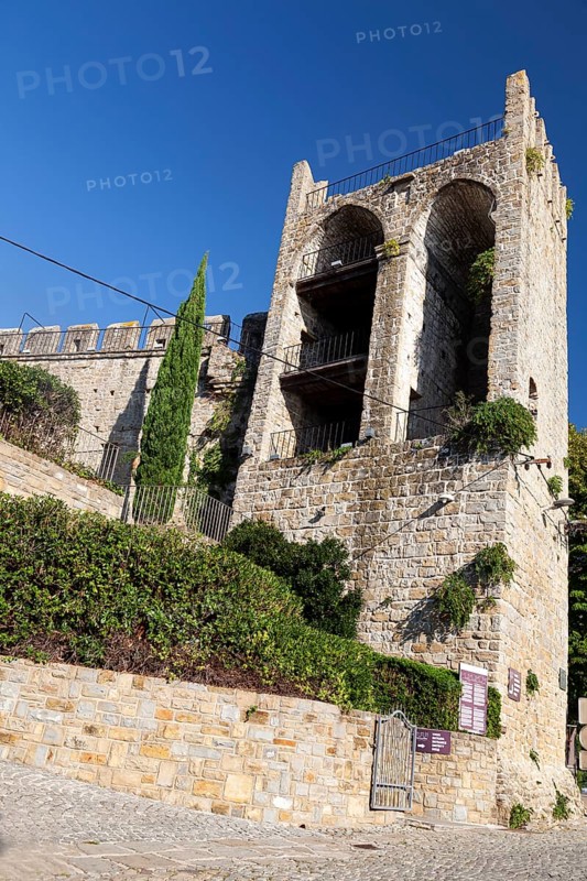 Parts of the old city wall of Piran