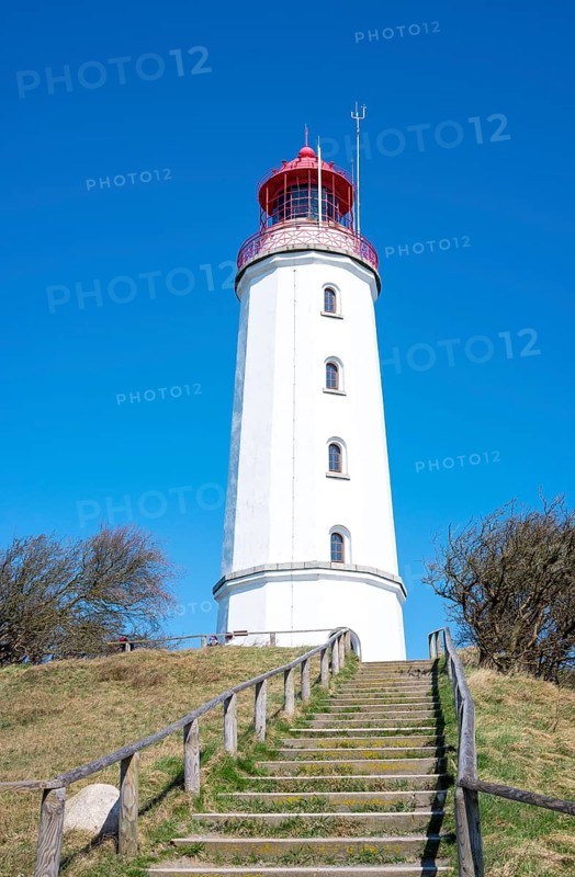 Listed lighthouse or beacon Dornbusch on the Schluckswiek or Schluckwieksberg
