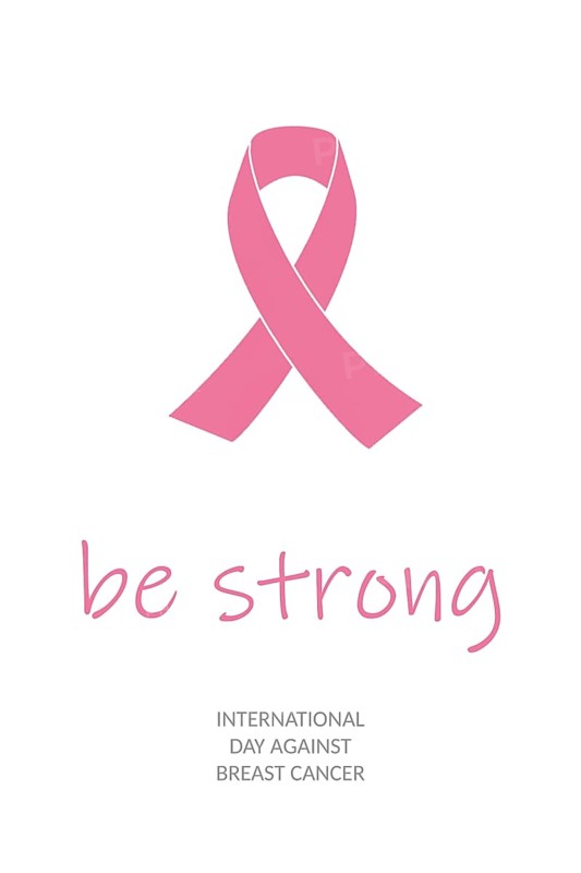 Be strong. National Breast Cancer Awareness Month concept