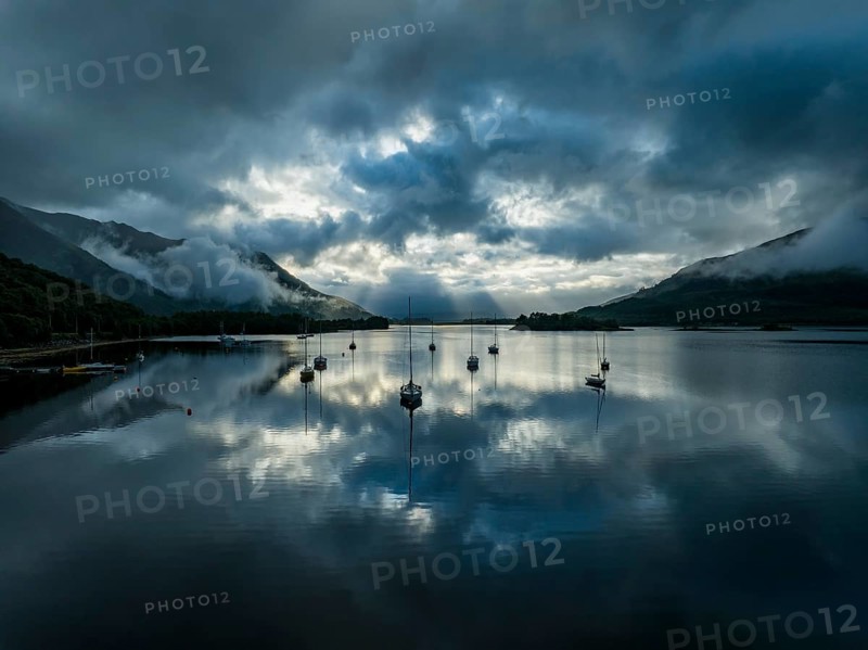 Evening light over Loch Leven