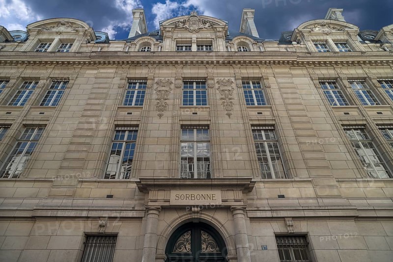 Exterior facade of the Sorbonne