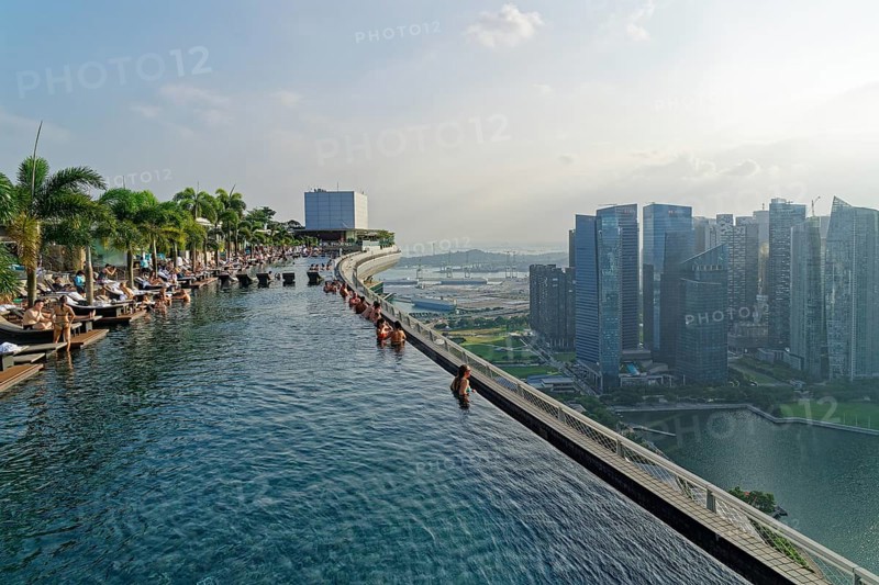 Infinity pool of the Marina Bay Sands Hotel