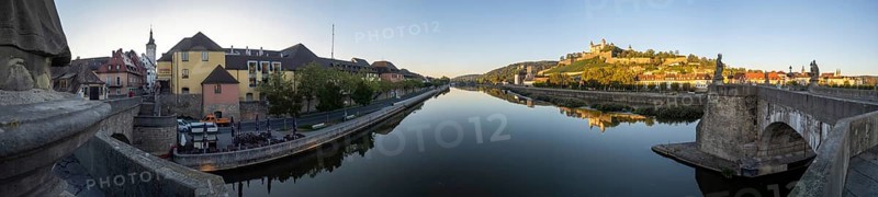 View from the old bridge over the river Main