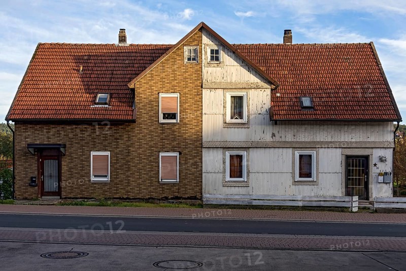 Old semi-detached house
