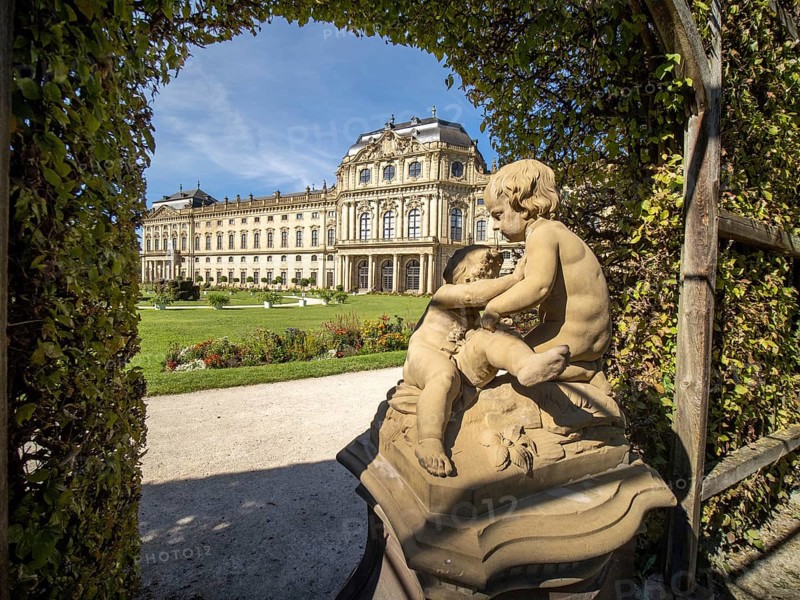 Sculpture in front of Wuerzburg Residence