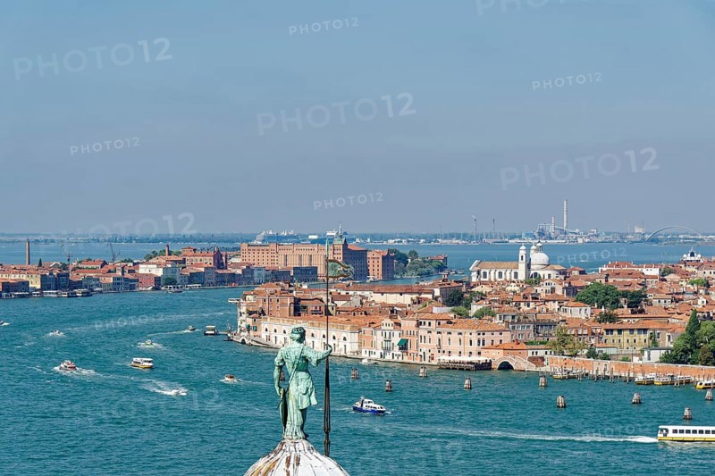 View of the Giudecca Canal from the Campanile di San Giorgio Maggiore