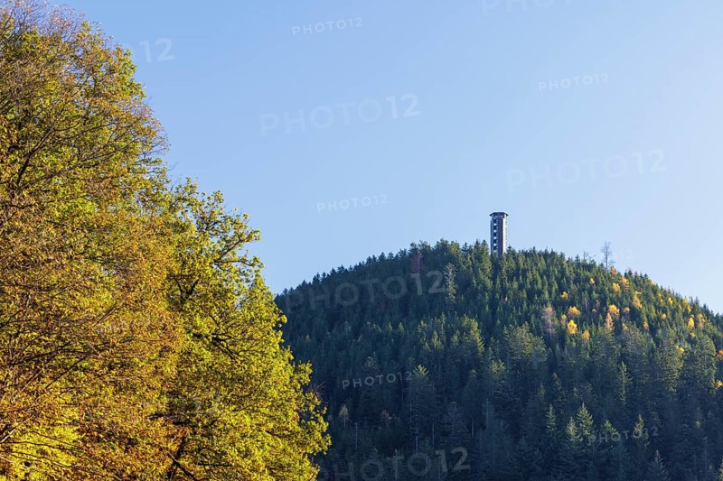 Lookout tower on the Buchkopf on an autumn day