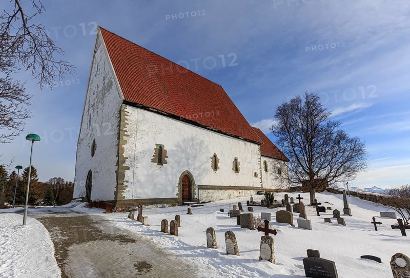 Trondenes Church in winter
