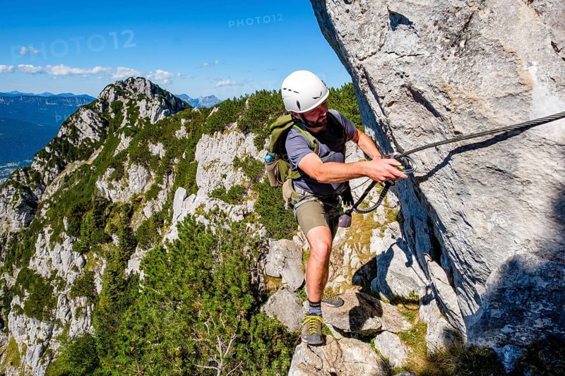 Climbers on the Mannlsteig