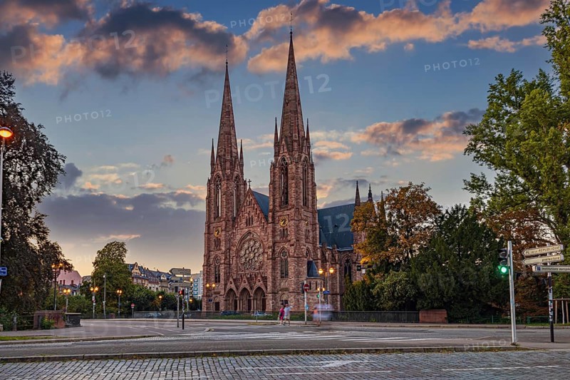 St Paul's Church aka Eglise reformee Saint-Paul of Strasbourg in France
