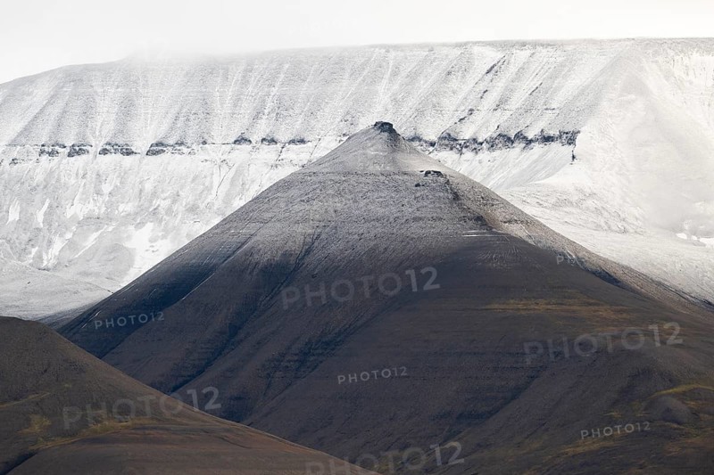 Mountains with fresh snow