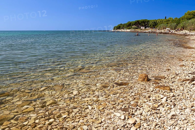 Beach on the stone coast of Beach Kastanija