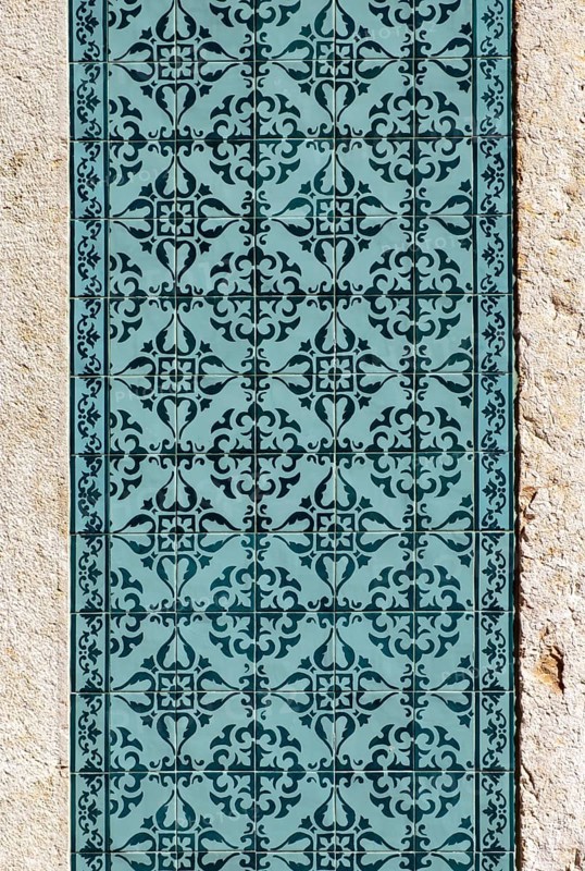 Traditional azulejo wall tiles