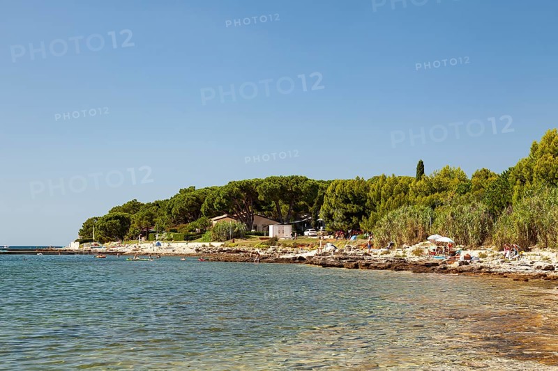 Beach on the stone coast of Beach Kastanija