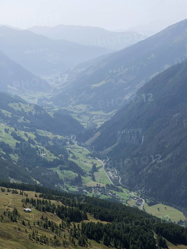 View from Mount Schareck into the Moelltal valley