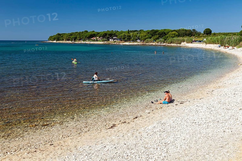 Beach on the stone coast of Beach Kastanija