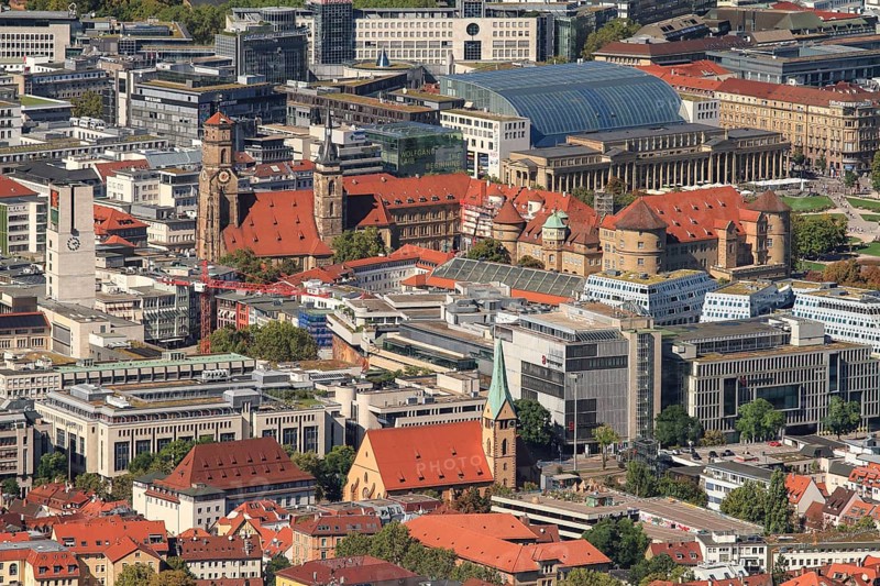 City centre with city hall