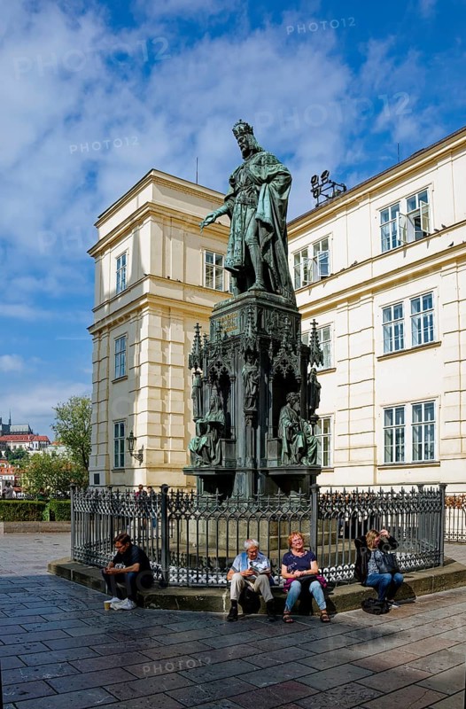 Monument to Charles IV by sculptor Ernst Julius Haehnel