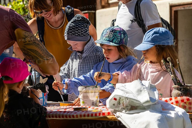 Children paint