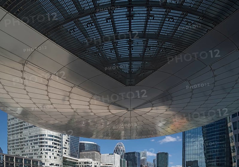 Entrance canopy of an office building