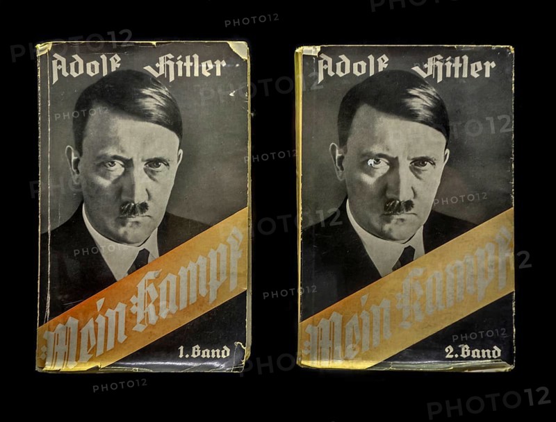 Volume 1 and 2 of the German book Mein Kampf