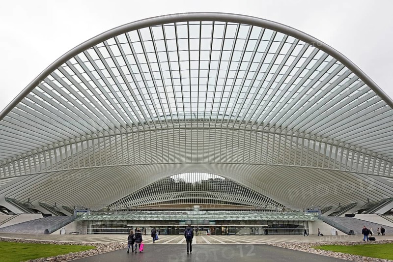 The Liege-Guillemins train station at Liege