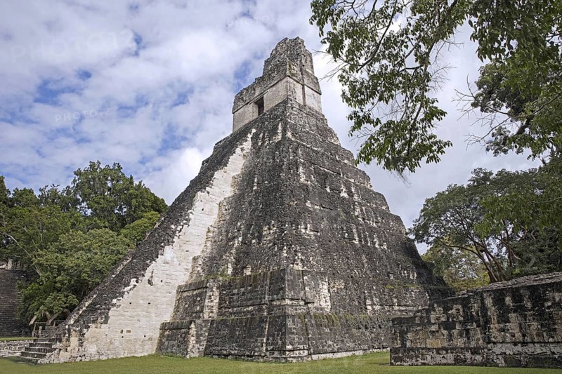Temple pyramid at Tikal