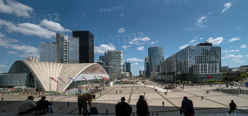 View from the Grand Arche onto La Defence