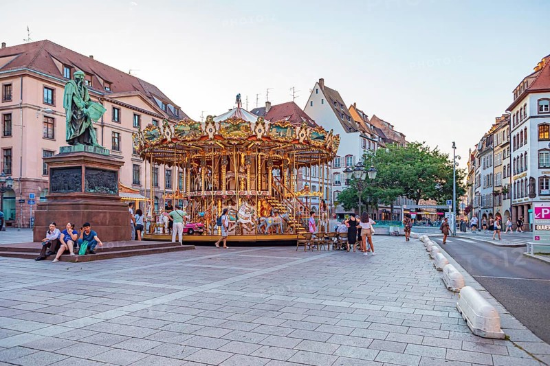 Place Gutenberg of Strasbourg in France