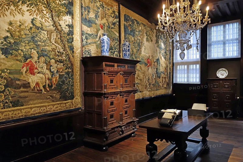 17th century furniture and tapestry in the Plantin-Moretus Museum