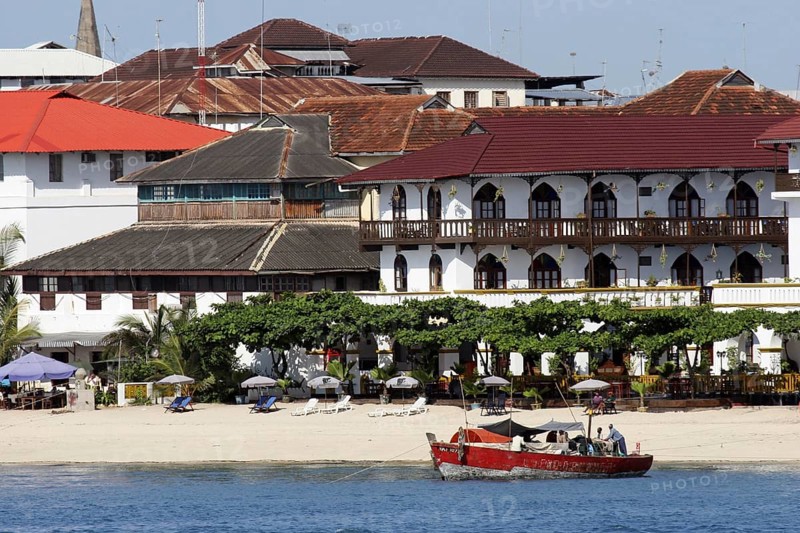 Beach and hotels at Stone Town
