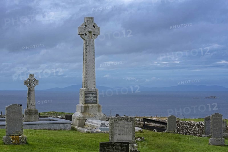 Flora MacDonald's monument on the Kilmuir Cemetery