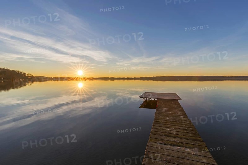 Wooden jetty at Grosser Ploener See