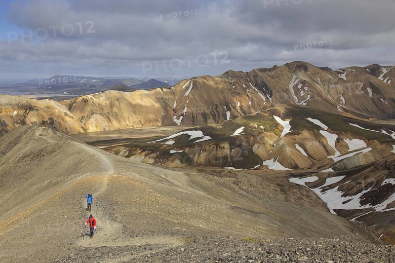 Rhyolite mountains at the Landmannalaugar valley in the Fjallabak Nature Reserve