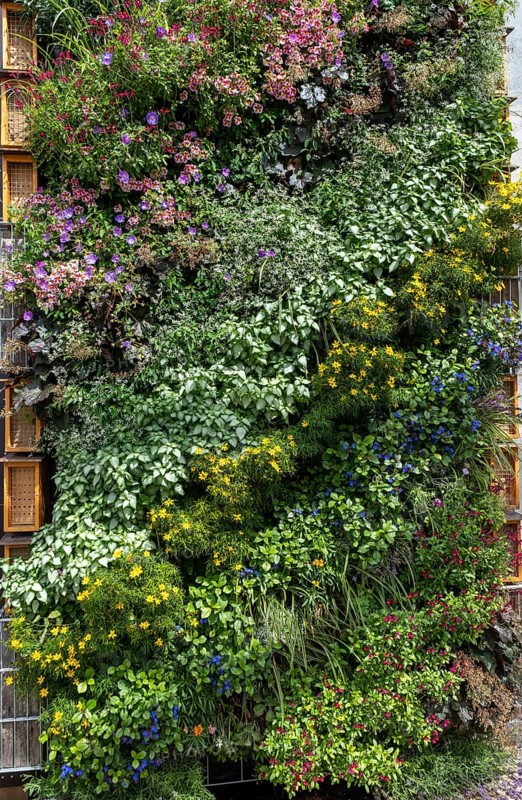Overgrown wall at the Federal Horticultural Show
