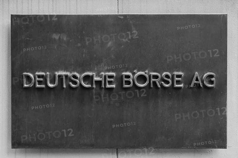 Sign with inscription Deutsche Boerse AG