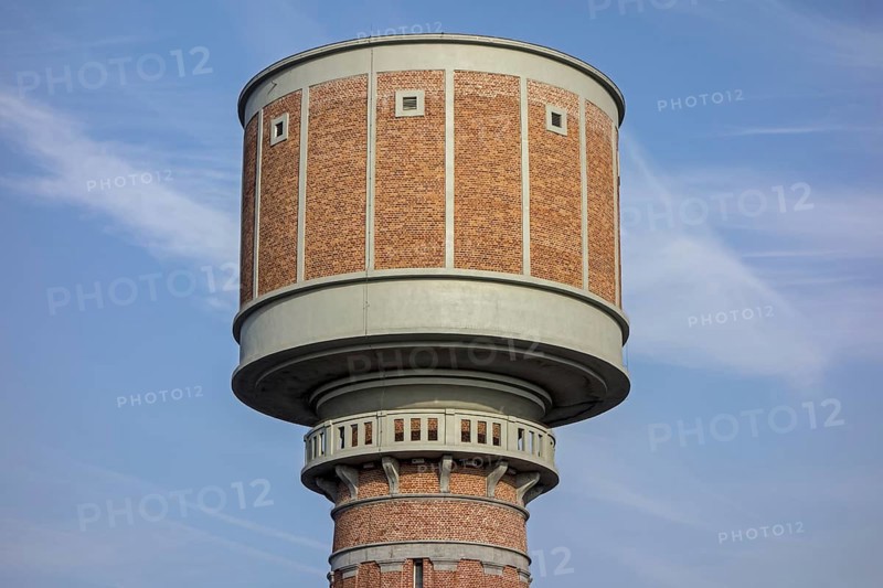 Late 19th century brick water tower at Blankenberge