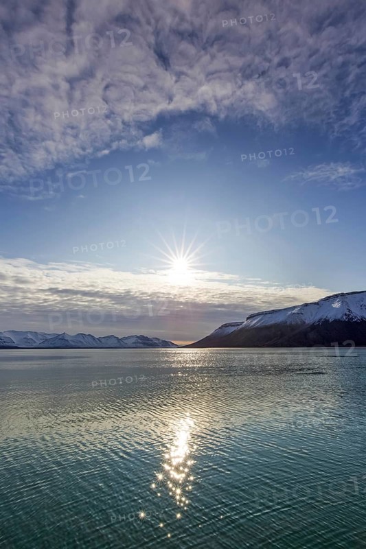 Billefjorden at sunset