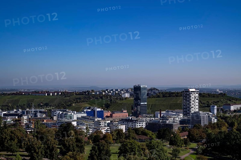 View of Feuerbach district from Killesberg tower