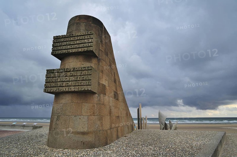 Second World War Two monument at Omaha Beach